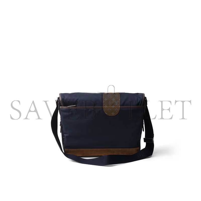 PRADA LARGE RE-NYLON AND LEATHER SHOULDER BAG 2VD052 (34*29.5*14.5cm) PRADA LARGE RE-NYLON AND LEATHER SHOULDER BAG 2VD052 (34*29.5*14.5cm)